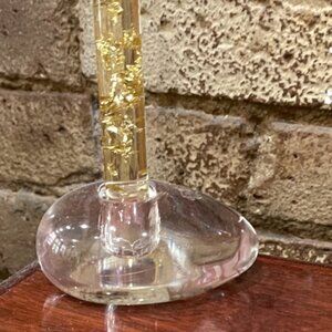 Glass candle holder